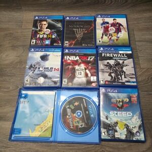 PS4 Games Bundle‎ FIFA NBA Minecraft Steep Firewall Morrowind